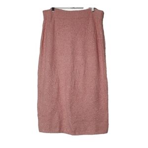 Express Pink Knit Sweater Skirt Size XL